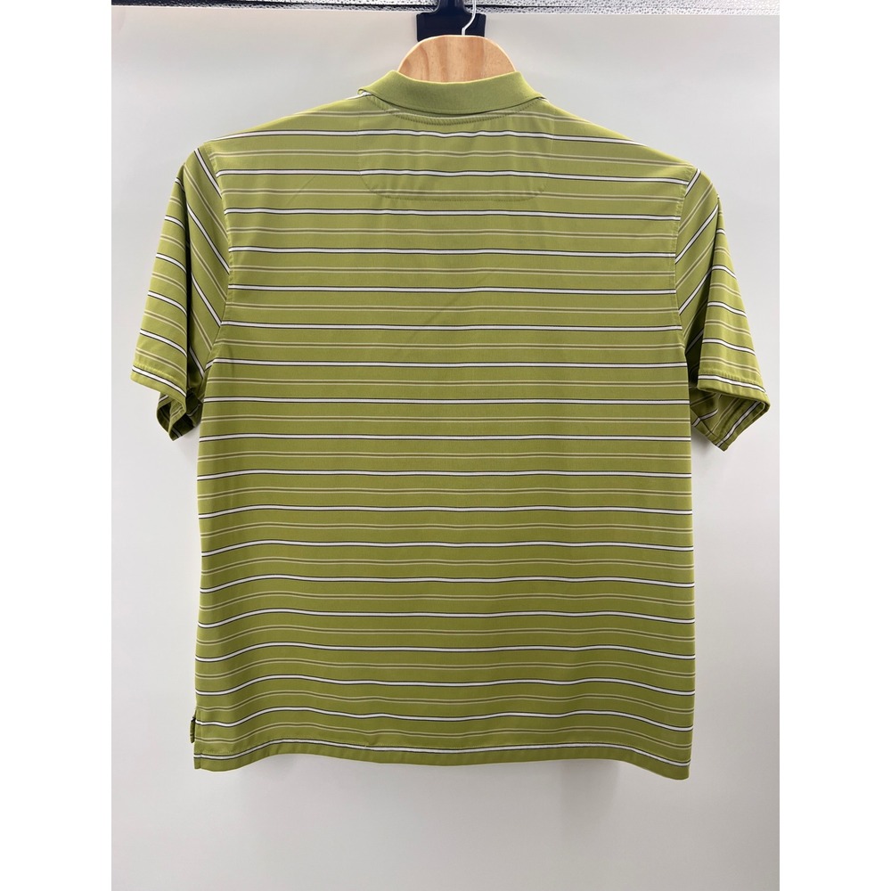 IZOD Mens XXL Green Stripe Cool FX X-Treme Function Golf Polo Shirt - Picture 3 of 6